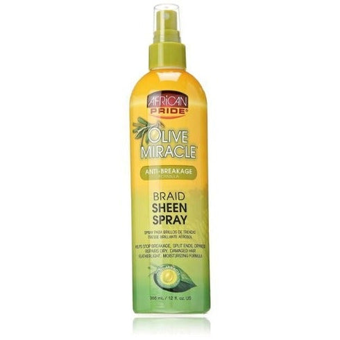 African Pride Olive Miracle Braid Sheen Spray 355ml